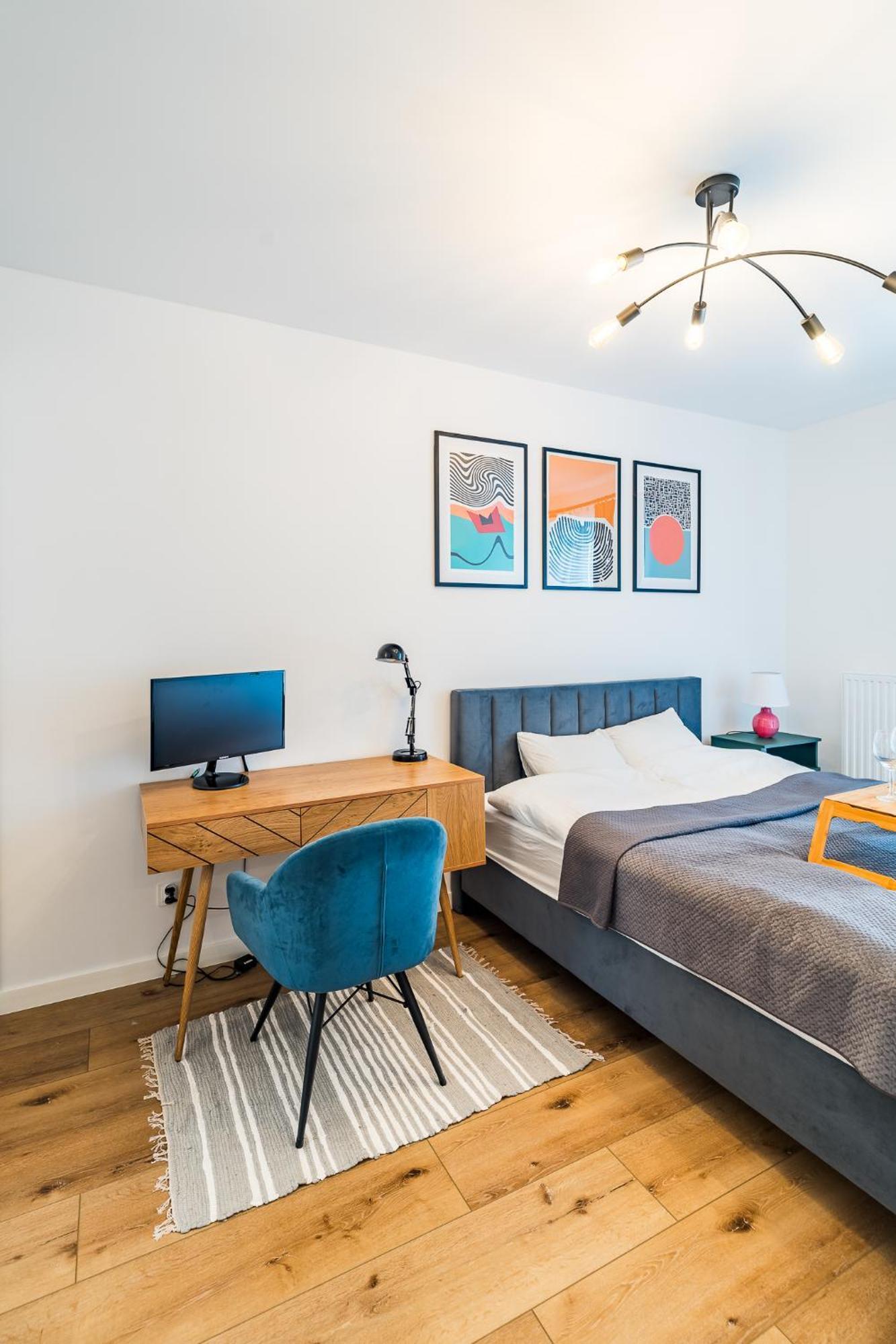 Appartement Bagry - Parking, Balcony, Workspace - By Rentujemy