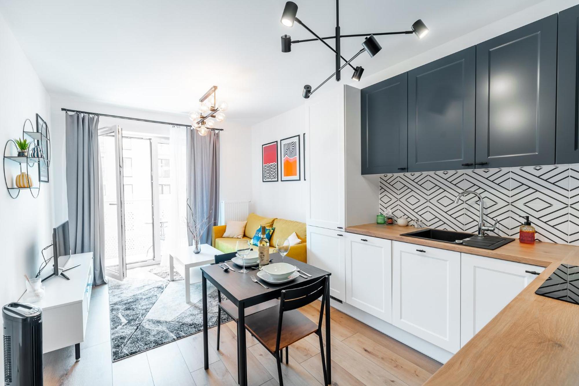Appartement Bagry - Parking, Balcony, Workspace - By Rentujemy